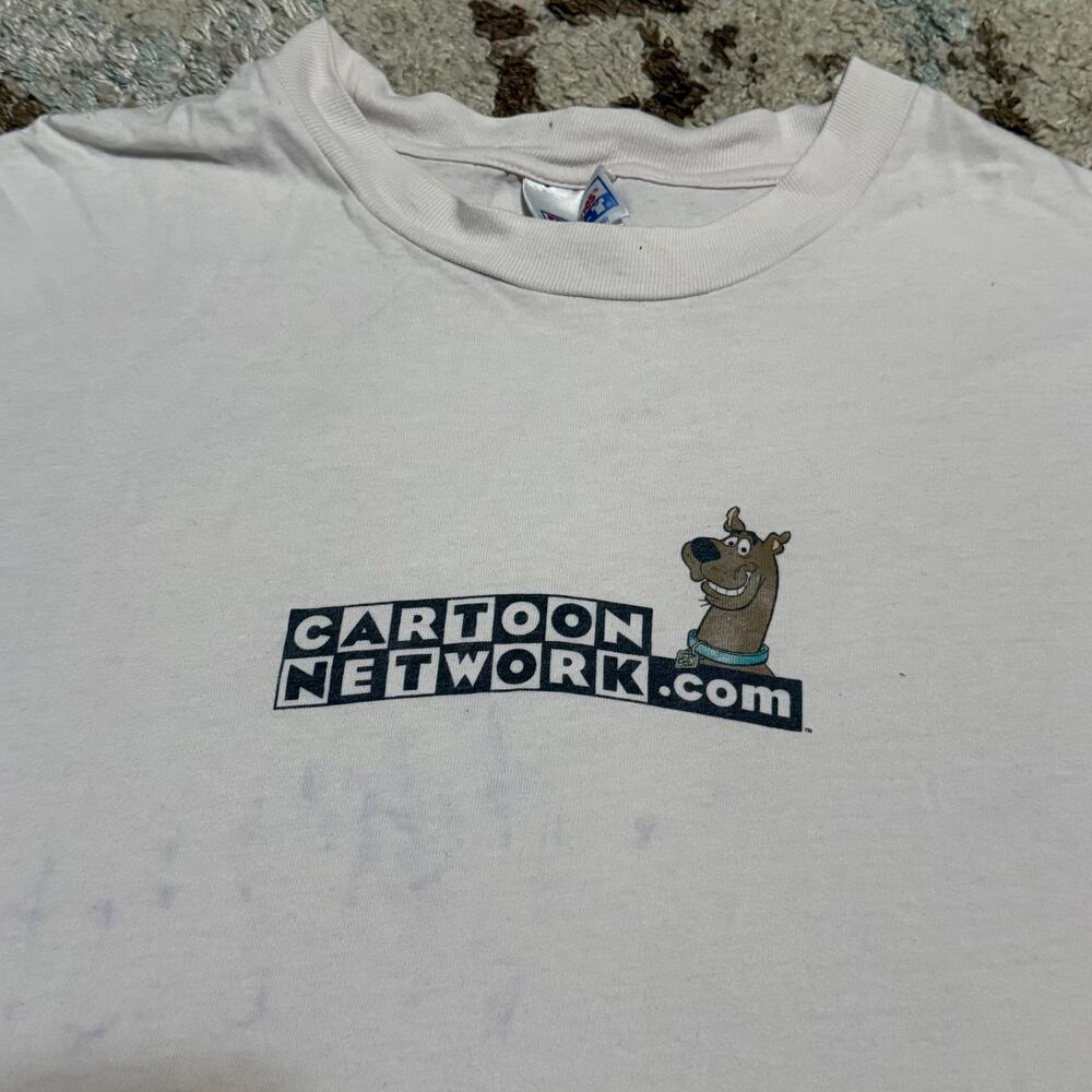 Vintage Cartoon Network Website Shirt Size XL Scooby Doo 90s